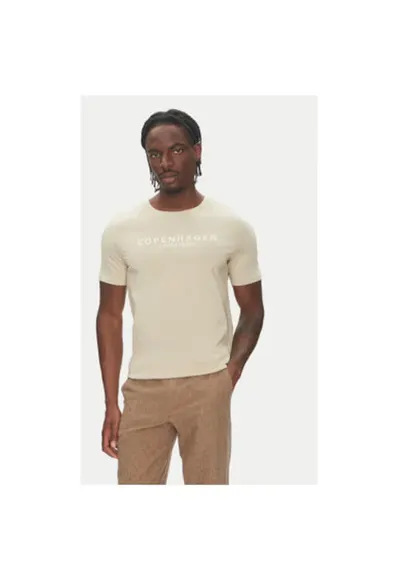 Tricou barbati 30-400200 - Bumbac - Bej - Bej
