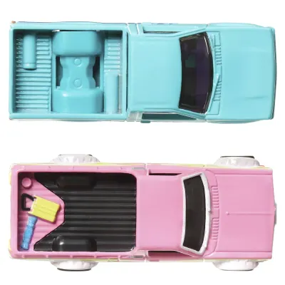 Set 2 Masini metalice - Hot Wheels - Datsun Sunny Truck (1975) si Nissan Hardbody (1993)
