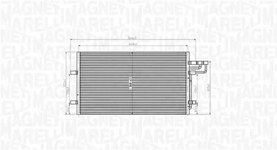 Condensator climatizare potrivit FORD C-MAX, FOCUS C-MAX, FOCUS II, FOCUS II KOMBI 1.4-2.5 10.03