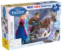 Puzzle cu două fețe Lisciani pentru colorare 108 piese - Pentru plimbare