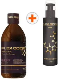 Set Flex Code Premium Sirop + Flex Code Gel, 500 + 110 ml, Herbamedica
