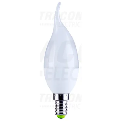 Sursa LED, forma de lumanareflacara , opal LGYF5W 230 V, 50 Hz, 5 W, 2700 K, E14, 380 lm, 250°