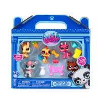 Set de joaca cu 5 figurine si accesorii, Littlest Pet Shop, Farm Besties