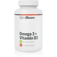 GymBeam Omega 3 + Vitamin D3 tablete cu acizi grași esențiali 126 g