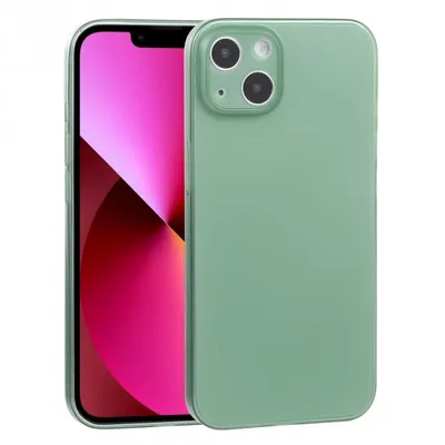 Husa Compatibila cu iPhone 13 Mini, Ultra Thin, Transluscent, Aspect Mat, Verde Engros