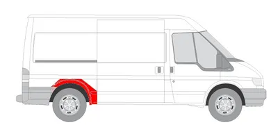 Panou reparatie Dreapta Spate potrivit FORD TRANSIT V, TRANSIT V FL 2000-2013 - (model mediu / lung)