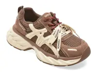 Pantofi sport GRYXX maro, T6533, din material textil si piele naturala