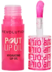 Makeup Revolution Ulei de buze hrănitor Pout Lip, Watermelon Pink, 3 ml