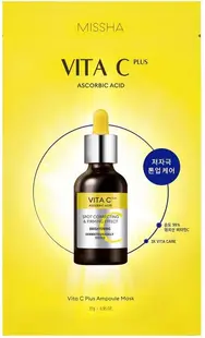 Missha Vita C Plus Mască de față cu folie, 27 g