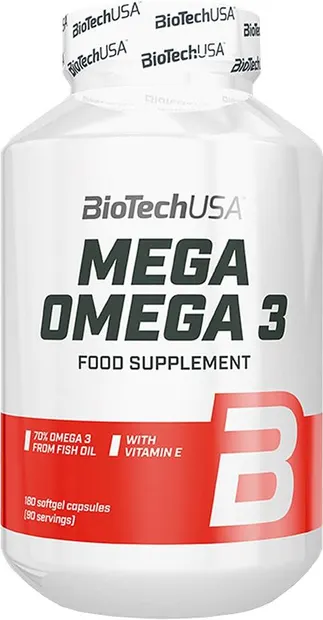 Mega Omega 3, 180 capsule gel, BioTech USA