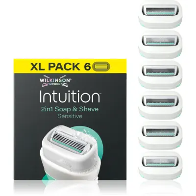 Wilkinson Sword Intuition 2in1 Soap & Shave Sensitive rezerva Lama 6 buc