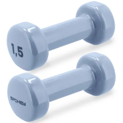 Set gantere din vinil Spokey Shape 2x 1,5 kg