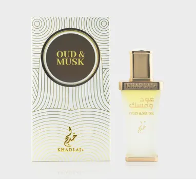 Ulei de Parfum Concentrat Khadlaj Oud & Musk, Unisex, 20 ml