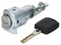 Cilindru Incuietoare Usa Auto Techstar, Compatibil Skoda Octavia 2 2004-2013, Finisaj Argintiu, Echiv OE 1Z0837167, usa stanga