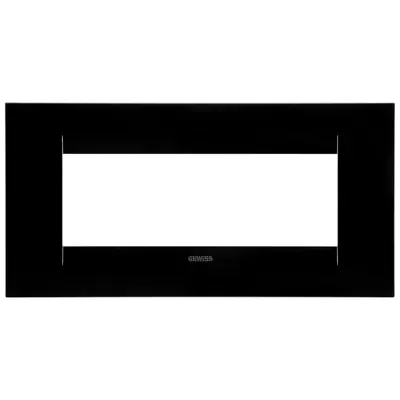 Rama ornament 6 module Gewiss Chorus Geo GW16406TN, negru toner