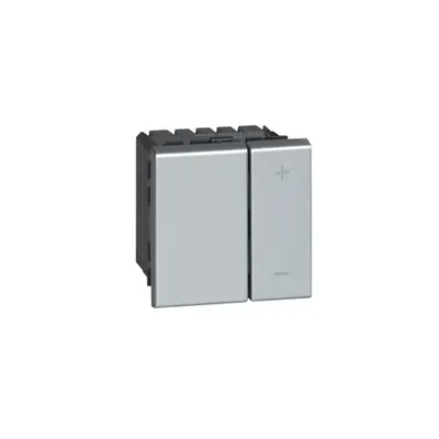 Universal Variator Mosaic - cuout neutral - alu - 2 module