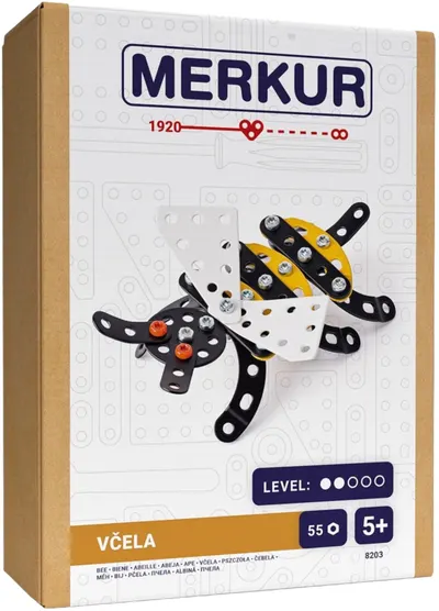 Constructor de metal Merkur - Albină, 55 piese