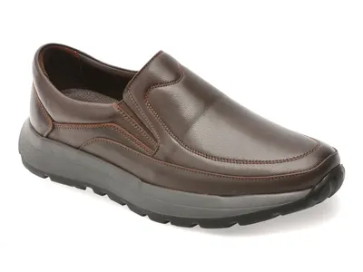 Pantofi OTTER maro, DD7015, din piele naturala