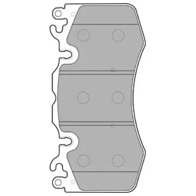 Set placute frana, frana disc DELPHI LP2187