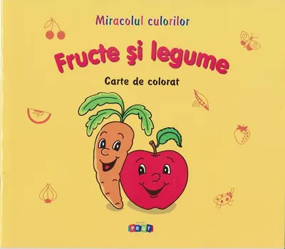 Fructe și legume. Carte de colorat - Paperback - Victoria Raţă