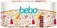 Șervețele umede Bebo - Cu extract de mușețel, 15 buc