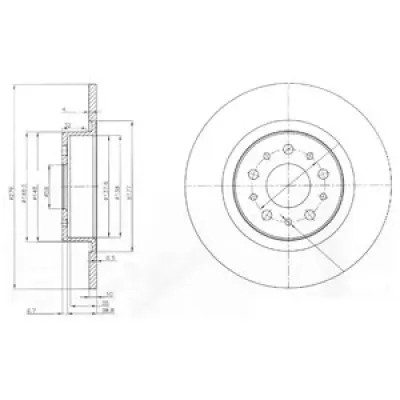 Disc frana DELPHI BG3857