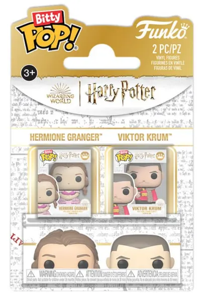 Set 2 figurine Harry Potter - Bitty Pop! Hermione Granger & Viktor Krum - Funko