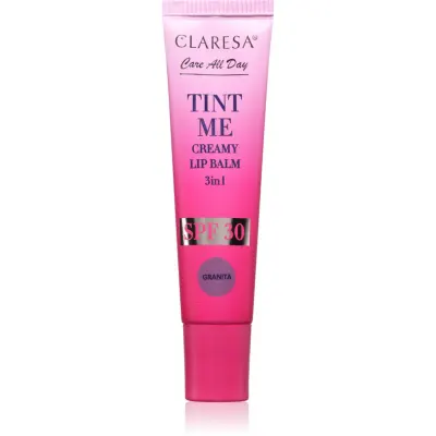 Claresa Tint Me Creamy Lip Balm balsam de buze cu efect de hidratare culoare Granita 12 ml