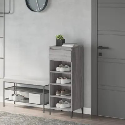 vidaXL Pantofar, gri sonoma, 40x36x105 cm, lemn compozit