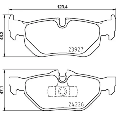 Set placute frana, frana disc BREMBO P 06 105
