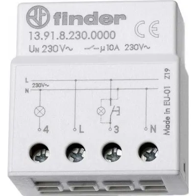 Releu pas cu pas electronic - 1 contact, 10 A, Releu pas cu pas si pas cu pas temporizat, pentru montare in cutii de conexiune, 230 V, C.A. (50/60Hz), Standard
