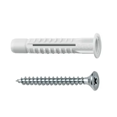CELO Multi-purpose plug cu collar MZK 6-41 cu PZ Surub pentru PAL/lemn SPS 4,5x50