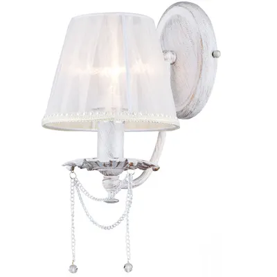 Aplica Diamant Elegant Lolita,1 x E14, 230V, D.15cm,H.29 cm,Auriu-Alb