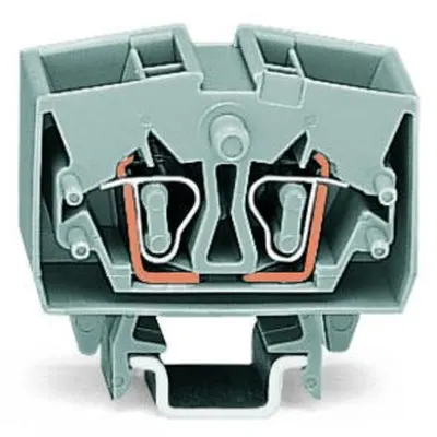 4-conductor miniature through terminal block; 2.5 mm²; with test option; suitable for Ex i applications; center marking; for DIN-15 rail; CAGE CLAMP®; 2,50 mm²; blue