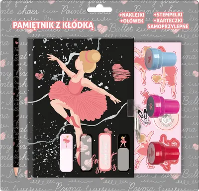 Jurnal secret Derform Ballerina 11 - Cu ștampile și accesorii