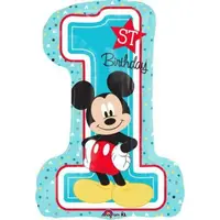 Balon folie figurina mickey cifra 1 48x71 cm