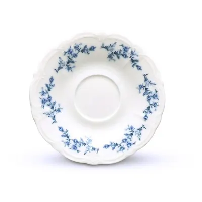 Farfurioară albă/albastră din porțelan ø 12 cm Retro – BonBistro