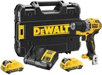 Șurubelniță cu acumulator DeWALT - DCD701D2-QW, 12V, 2x2.0 Ah