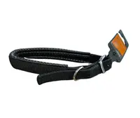 Zgarda nylon captusita, neagra, confortabila, 36-46 cm x 2 cm