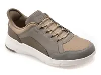 Pantofi sport GEOX gri, U659KA, din piele ecologica