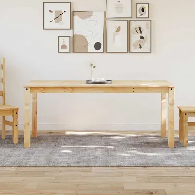 vidaXL Masă de sufragerie "Corona", 180x90x75 cm, lemn masiv de pin