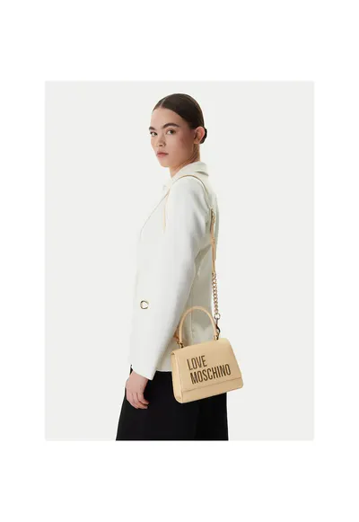 Geanta dama - piele ecologica - bej - One Size INTL