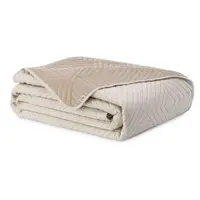 Cuvertură bej matlasată din microfibră 220x240 cm Softa – Restilo