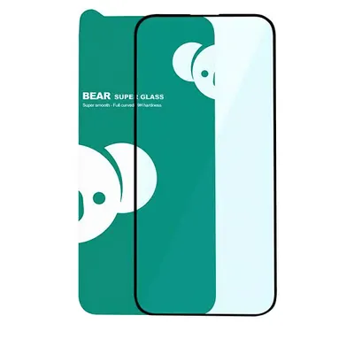 Folie de protectie Ecran Bear Super Hard pentru Apple iPhone 17 Air, Sticla Securizata, Full Glue, 3D, Neagra
