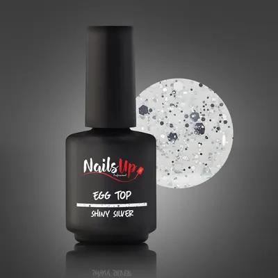 Top Coat NAILSUP Egg Shiny Silver 13g
