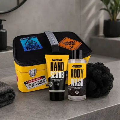 Set de baie cadou, pentru bărbați, BATH + BODY TOOLKIT, Accentra, în geantă termoizolantă