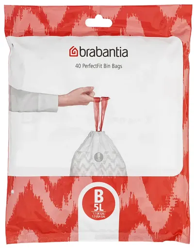 Sac de gunoi Brabantia - PerfectFit Slide/Paper Bin, mărimea B, 5 l, 40 buc