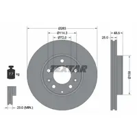 Disc frana TEXTAR 92125503