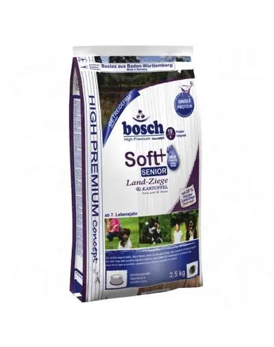 BOSCH Soft Senior Hrana uscata cu carne de capra si cartofi pentru cainii senior 12,5 kg