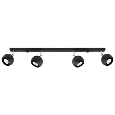 Corp de iluminat pentru tavan OCULARE 4L negru